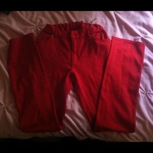 Bright Red Jeggings